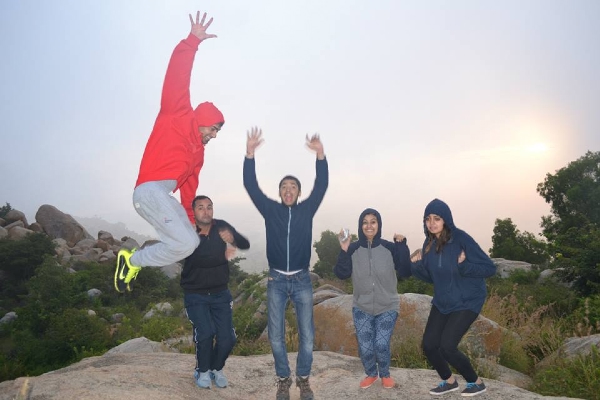 Manchinbele Team outing with Adventure Activities