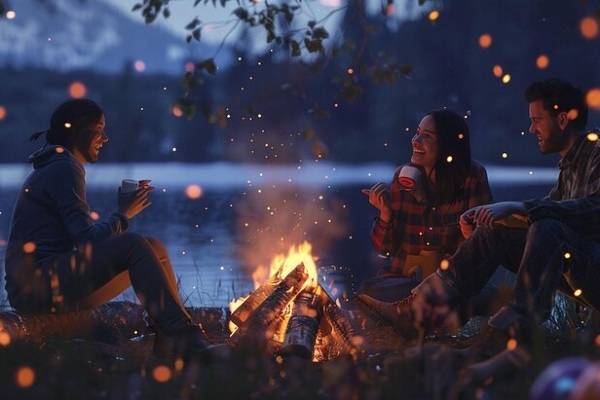 Lakeside Camping New Year Eve